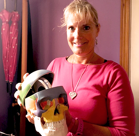 Image of Patti Posta Holding a Skull